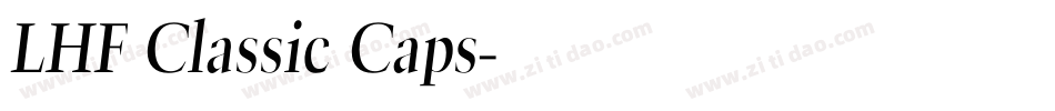 LHF Classic Caps字体转换
